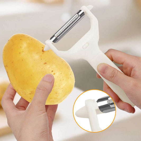 2-in-1 Dual-Head Peeler and Shredder