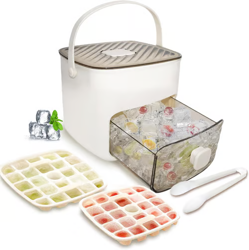 Portable Ice Maker with Lid and Storage Box🧊